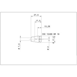 Single MR 16 Collet 2.00mm micRun Swiss Quality Single MR 16 Collet 2.00mm micRun Swiss Quality