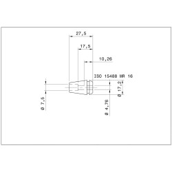 Single MR 16 Collet 3/16“ (4.763mm) micRun Swiss Quality Single MR 16 Collet 3/16“ (4.763mm) micRun Swiss Quality