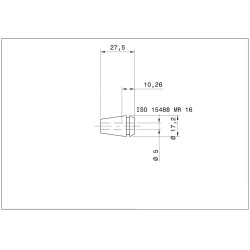Single MR 16 Collet 5.00mm micRun Swiss Quality Single MR 16 Collet 5.00mm micRun Swiss Quality
