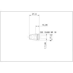 Single MR 16 Collet 5/16“ (7.938mm) micRun Swiss Quality Single MR 16 Collet 5/16“ (7.938mm) micRun Swiss Quality