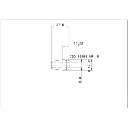 Single MR 16 Collet 8.00mm micRun Swiss Quality Single MR 16 Collet 8.00mm micRun Swiss Quality