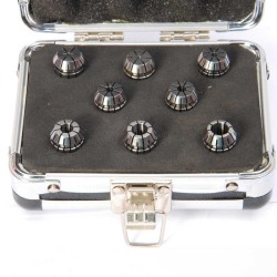ER16-8PCS(1/8 inch-3/8 inch) Precision Spring Collet  Aluminum alloy box ER16-8PCS(1/8 inch-3/8 inch) Precision Spring Collet  Aluminum alloy box