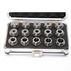 ER25-15PCS(2mm-16mm) Precision Spring Collet  Aluminum alloy box ER25-15PCS(2mm-16mm) Precision Spring Collet  Aluminum alloy box