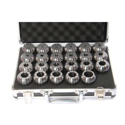 ER40-23PCS(1/8 inch-1 inch) Precision Spring Collet Aluminum alloy box ER40-23PCS(1/8 inch-1 inch) Precision Spring Collet Aluminum alloy box