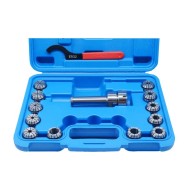 MT3 Shank ER32 Chuck with 11 pc Collet Set, 1/8 inch - 3/4 inch by 16th MT3 Shank ER32 Chuck with 11 pc Collet Set, 1/8 inch - 3/4 inch by 16th