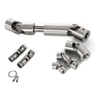 CNC Custom Stainless Steel Steering Telescopic Universal U Joint Cardan Drive Shaft coupling Universal Joints cross bearing 50Pcs CNC Custom Stainless Steel Steering Telescopic Universal U Joint Cardan Drive Shaft coupling Universal Joints cross bearing 50Pcs