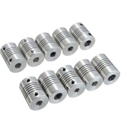 Custom CNC Aluminum Stainless Steel Flexible Rigid Clamp Shaft Coupling for Electric Motor Shaft Couple 2Pcs Custom CNC Aluminum Stainless Steel Flexible Rigid Clamp Shaft Coupling for Electric Motor Shaft Couple 2Pcs