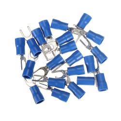 Heat Shrink Socoje Blue Wiring Crimp Butt Fork Terminals Connectors 20pcs Heat Shrink Socoje Blue Wiring Crimp Butt Fork Terminals Connectors 20pcs