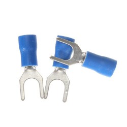 Heat Shrink Socoje Blue Wiring Crimp Butt Fork Terminals Connectors 20pcs Heat Shrink Socoje Blue Wiring Crimp Butt Fork Terminals Connectors 20pcs