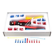 260PCS Crimp Cable Terminals Set Kit Heat Shrink Insulated Wire Electrical Connector Assorted Box with Wire Stripping Plier 1 set 260PCS Crimp Cable Terminals Set Kit Heat Shrink Insulated Wire Electrical Connector Assorted Box with Wire Stripping Plier 1 set