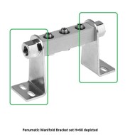Pneumatic Manifold 1/8‘‘ Bracket set H=120 Pneumatic Manifold 1/8‘‘ Bracket set H=120