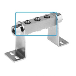3-way Pneumatic Manifold with 1/8 Inch Port Size 3-way Pneumatic Manifold with 1/8 Inch Port Size
