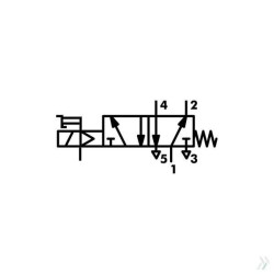 7020021500 Monostable valve 5/2 1/4“ Pilot-Assisted 7020021500 Monostable valve 5/2 1/4“ Pilot-Assisted