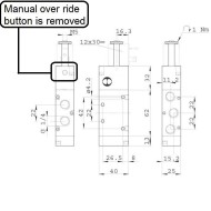 8829187 RFTOM 218 Monostable valve 5/2 1/4inch without manual over ride 8829187 RFTOM 218 Monostable valve 5/2 1/4inch without manual over ride