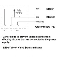 Prewired Valve Connector 2 meters Prewired Valve Connector 2 meters
