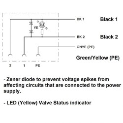 Prewired Valve Connector 2 meters Prewired Valve Connector 2 meters