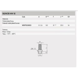 W0970530023 MW Sound damper SE 1/4inch W0970530023 MW Sound damper SE 1/4inch