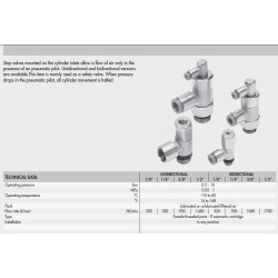 W6001001001 STP-U 1/8 108 Unidirectional Threaded Stop Valve W6001001001 STP-U 1/8 108 Unidirectional Threaded Stop Valve