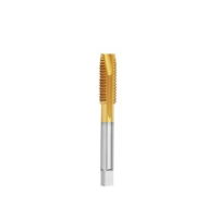 M4 x 0.7mm HSSE Cobalt Tungsten Carbide Spiral Point Tap - TiN Coated, Bright Finish M4 x 0.7mm HSSE Cobalt Tungsten Carbide Spiral Point Tap - TiN Coated, Bright Finish