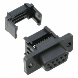 10 PoleRibbon to 9 pole Socoje D-SUB connector FEMALE 1pc 10 PoleRibbon to 9 pole Socoje D-SUB connector FEMALE 1pc