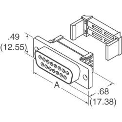 26 Pole Ribbon to 25 pole D-SUB connector FEMALE 1pc 26 Pole Ribbon to 25 pole D-SUB connector FEMALE 1pc