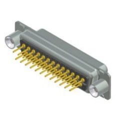 D-SUB FEMALE PCB connector 25pins with 4-40UNC thread spacer