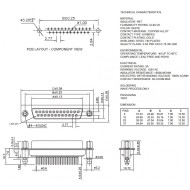 D-SUB Print 9P FEMALE boardlock