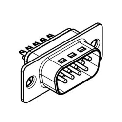 D-SUB (solder cups) 9Pole MALE D-SUB (solder cups) 9Pole MALE