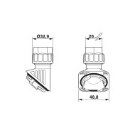 Cable gland - HC-B-G-M25-PLRBK - 1407670 Cable gland - HC-B-G-M25-PLRBK - 1407670