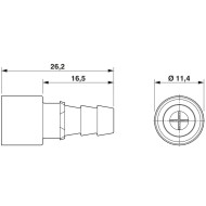 Pneumatic contact - HC-M-PN2-6,00-BU-V - 1676776 Pneumatic contact - HC-M-PN2-6,00-BU-V - 1676776