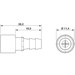 Pneumatic contact - HC-M-PN2-6,00-BU-V - 1676776 Pneumatic contact - HC-M-PN2-6,00-BU-V - 1676776
