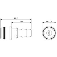 Pneumatic contact - HC-M-PN2-6.00-ST - 1676750 Pneumatic contact - HC-M-PN2-6.00-ST - 1676750