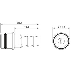 Pneumatic contact - HC-M-PN2-6.00-ST - 1676750