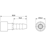 Pneumatic contact - HC-M-PN3-4,00-BU-V - 1663569 Pneumatic contact - HC-M-PN3-4,00-BU-V - 1663569