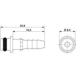 Pneumatic contact - HC-M-PN3-4,00-ST - 1663501