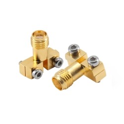 SMA Female RF Coaxial Connector PCB Edge Mount SMA Female RF Coaxial Connector PCB Edge Mount