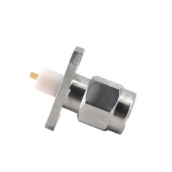 SMA Male RF Coaxial Connector Flange Mount