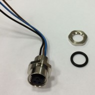 M12 3-Pole Panel Mount Female with 50cm wiring (RKF 3U/0,5M) M12 3-Pole Panel Mount Female with 50cm wiring (RKF 3U/0,5M)