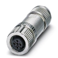 M12 4-pole Straight Female Shielded Connector (1424668) M12 4-pole Straight Female Shielded Connector (1424668)