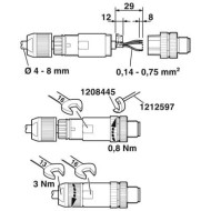 M12 4-pole Straight Male Shielded Connector (1424666) M12 4-pole Straight Male Shielded Connector (1424666)