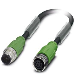 M12 8 Pole Cable L=15000mm MALE-FEMALE Straight Shielded