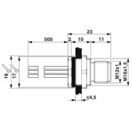 M12 8 Pole Panel Mount MALE with 50cm wiring M12 8 Pole Panel Mount MALE with 50cm wiring
