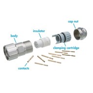 M23 Power Cable Connector Male (Housing/Insert/Contacts) M23 Power Cable Connector Male (Housing/Insert/Contacts)