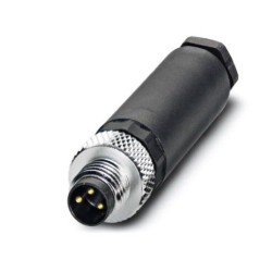 M8 3-pole Straight Male Connector (1501252)