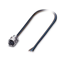 M8 3-pole Panel Mount Female with 50cm wiring (1500350)