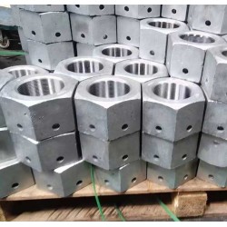 China M50 M90 M45 M80 Ceramic coating HDG hole heavy hex nut