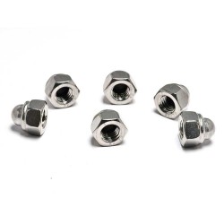 DIN986 Nylon Cap Bolt And Nut Type Lock Nut Insert 304 Stainless Steel DIN986 Hex Domed Head Nuts with Nylon Insert DIN986 Nylon Cap Bolt And Nut Type Lock Nut Insert 304 Stainless Steel DIN986 Hex Domed Head Nuts with Nylon Insert