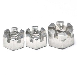 M3 M5 M6 M8 M10 Stainless Steel 304 316 Slotted Hex Hexagon Nut