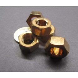 Silicon Bronze Grade 651 Full Finished Hex Nut 5/16-18 inch
