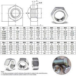 SS304 316 M3 M4 M5 M6 M8 DIN934 Long Weld Hexagon Coupling Cap Flange Hex Nut
